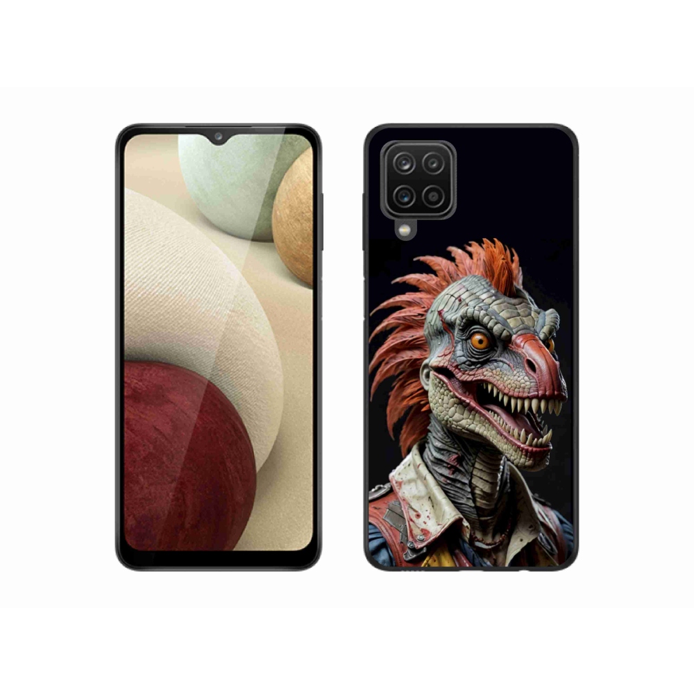 Gelový kryt mmCase na Samsung Galaxy M12 - punk dinosaurus