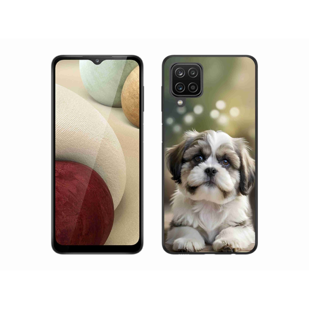 Gelový kryt mmCase na Samsung Galaxy M12 - roztomilý shih-tzu