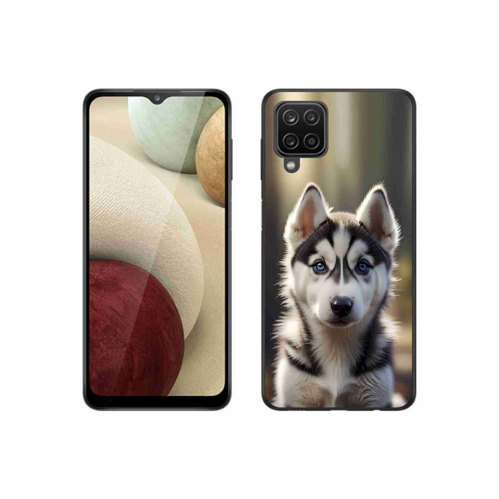 Gelový kryt mmCase na Samsung Galaxy M12 - roztomilý sibiřský husky