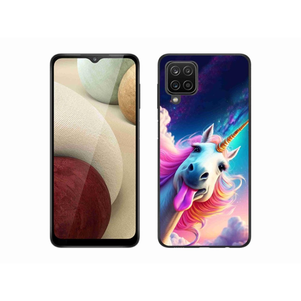 Gelový kryt mmCase na Samsung Galaxy M12 - šílený jednorožec