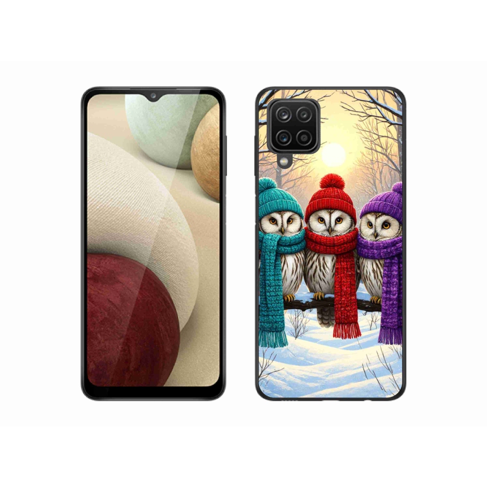 Gelový kryt mmCase na Samsung Galaxy M12 - soví přátelé