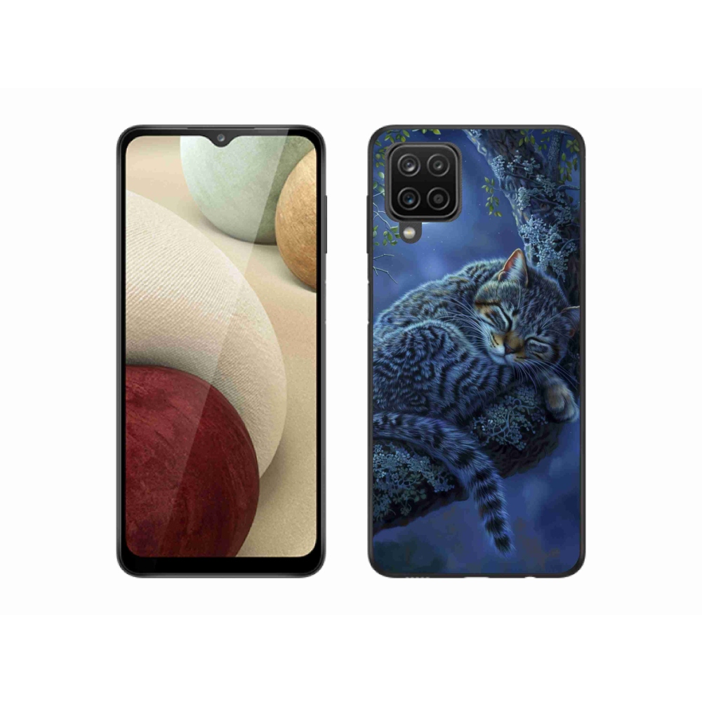 Gelový kryt mmCase na Samsung Galaxy M12 - spící kočka