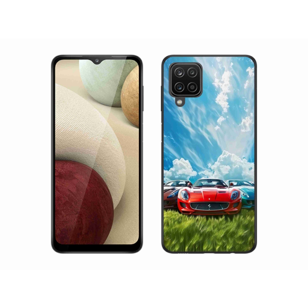 Gelový kryt mmCase na Samsung Galaxy M12 - sportovní vozy