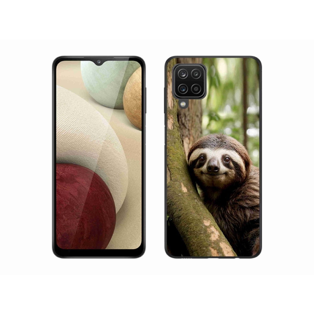 Gelový kryt mmCase na Samsung Galaxy M12 - usměvavý lenochod