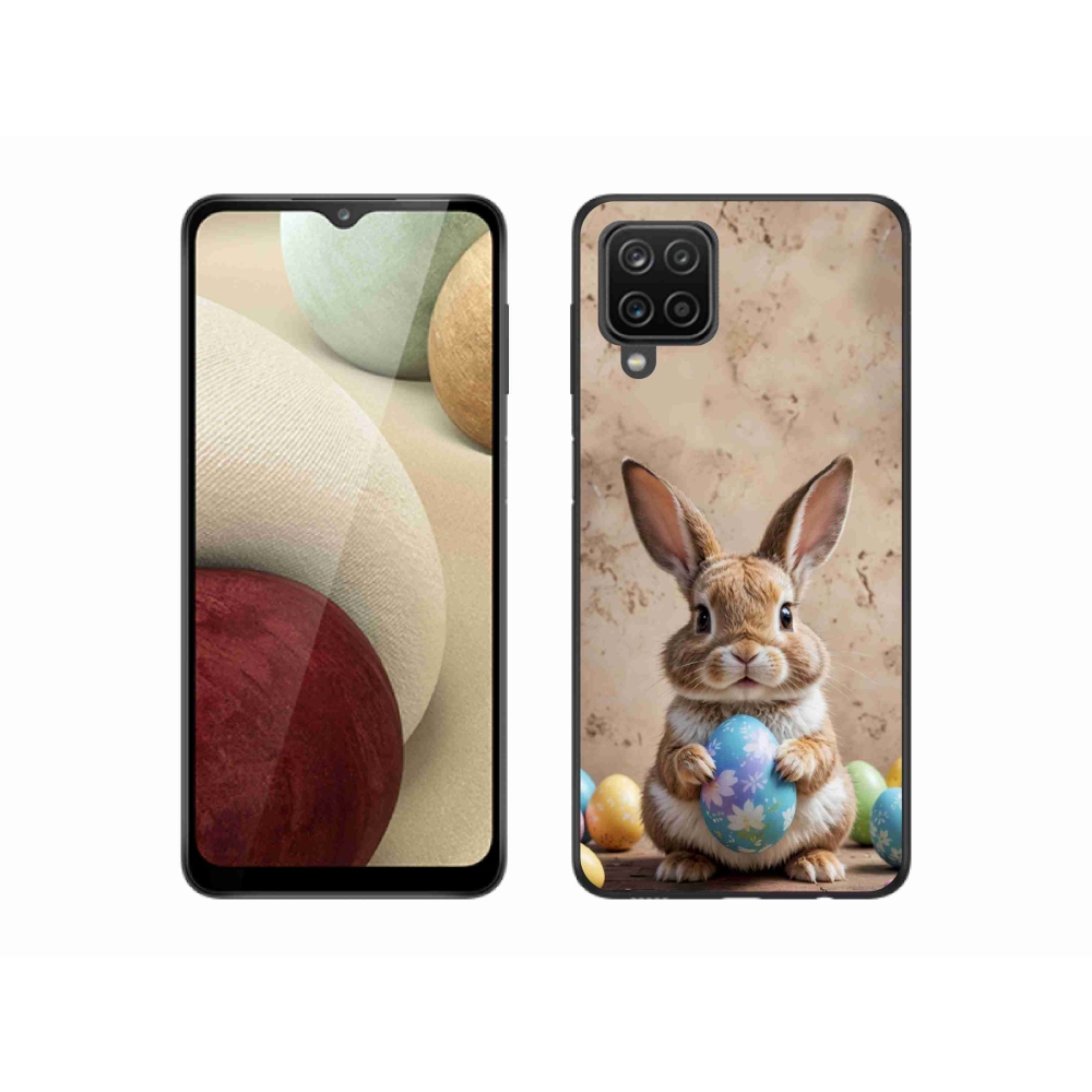 Gelový kryt mmCase na Samsung Galaxy M12 - velikonoční králíček