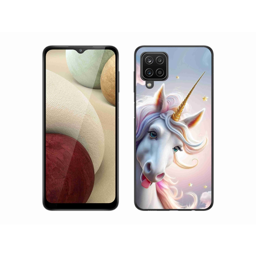 Gelový kryt mmCase na Samsung Galaxy M12 - veselý jednorožec