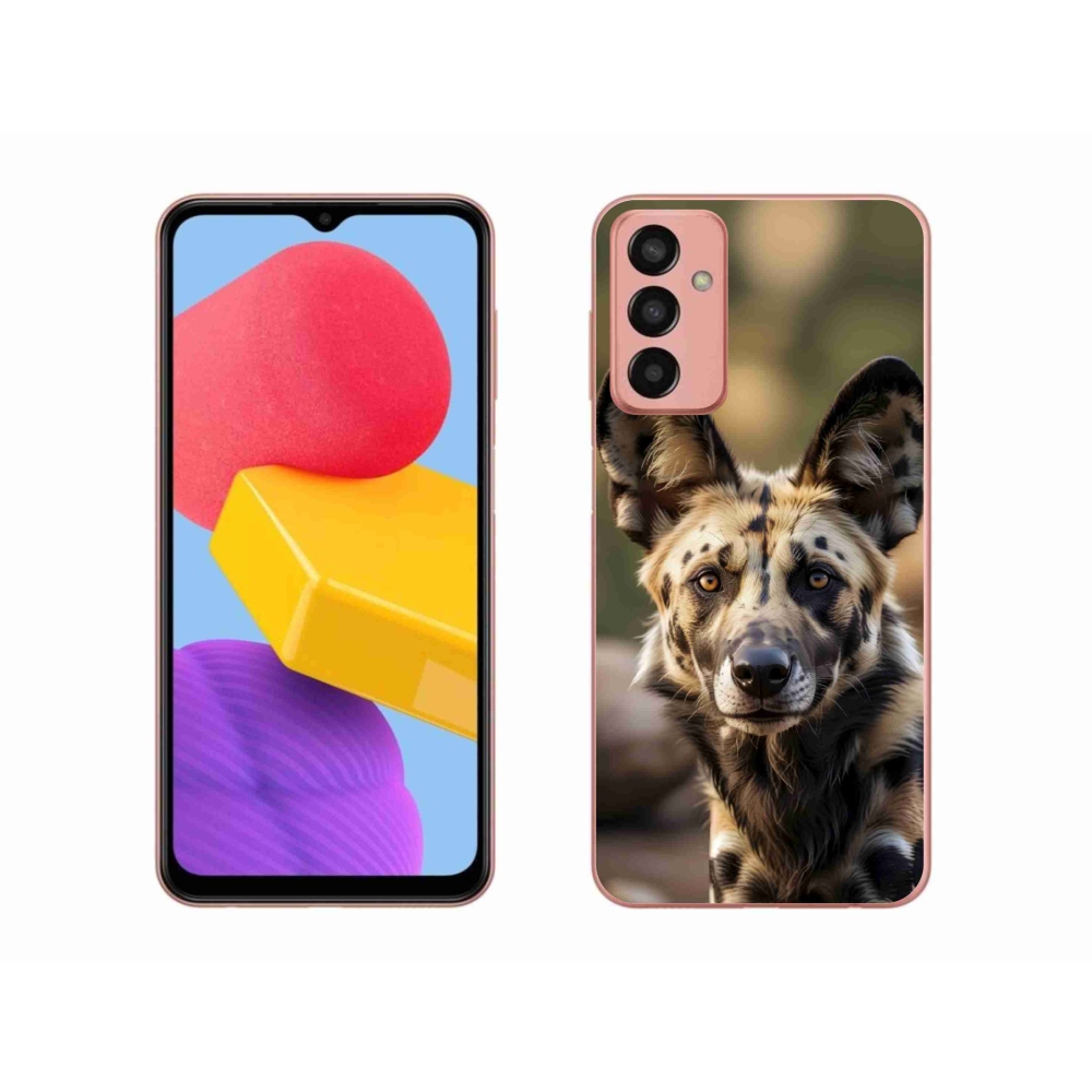 Gelový kryt mmCase na Samsung Galaxy M13 - africký divoký pes