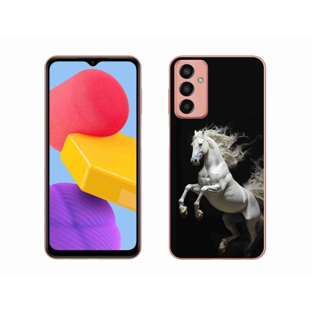 Gelový kryt mmCase na Samsung Galaxy M13 - bílý kůň 4