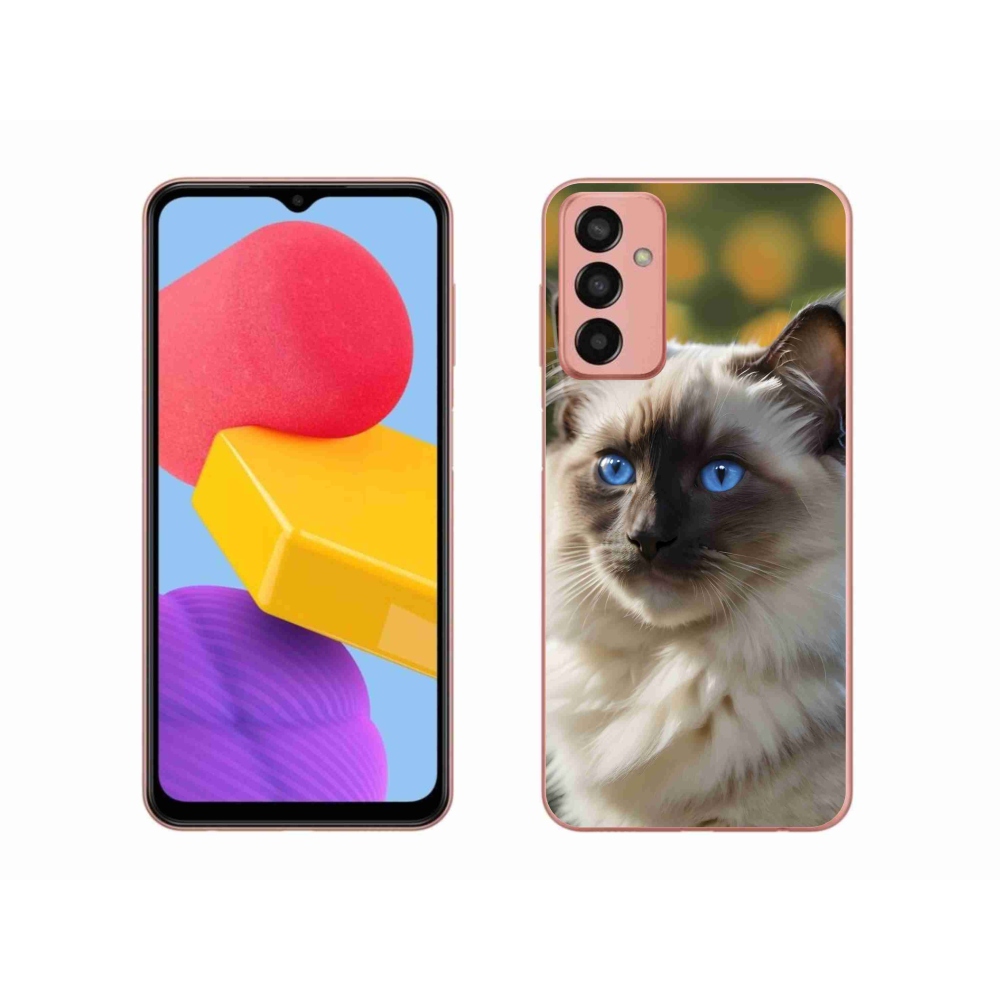 Gelový kryt mmCase na Samsung Galaxy M13 - bílý ragdoll
