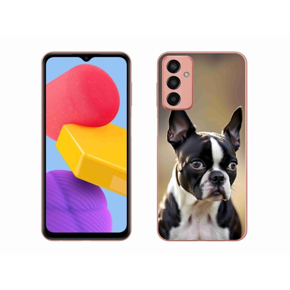 Gelový kryt mmCase na Samsung Galaxy M13 - bostonský teriér