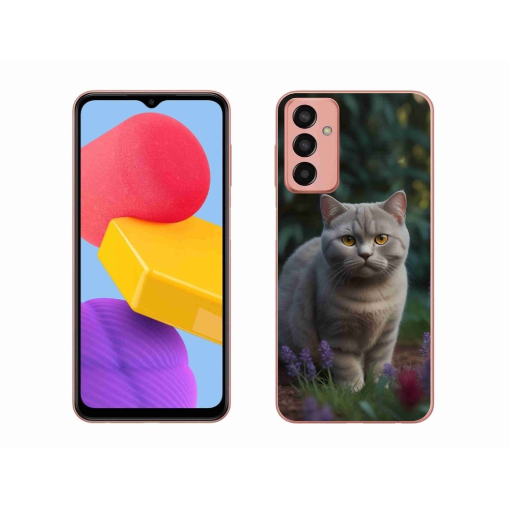 Gelový kryt mmCase na Samsung Galaxy M13 - britská kočka