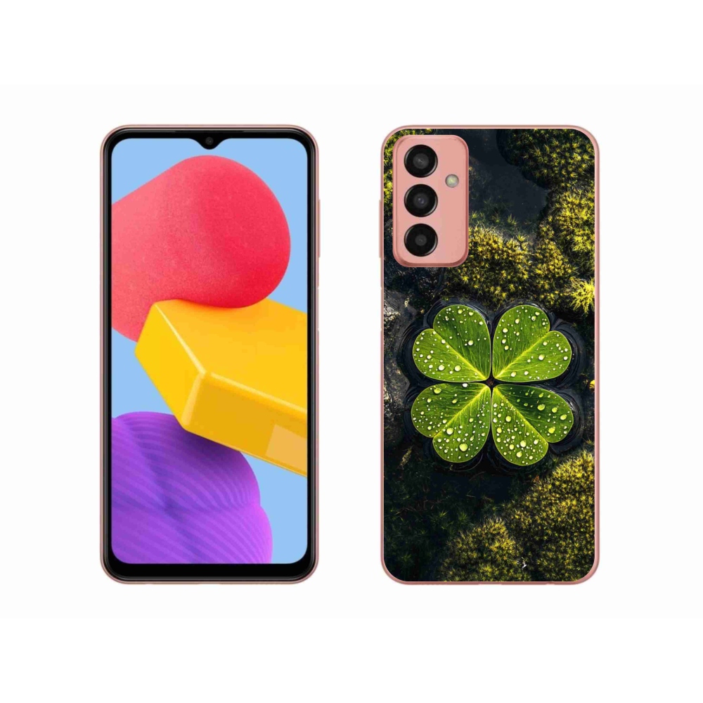 Gelový kryt mmCase na Samsung Galaxy M13 - čtyřlístek