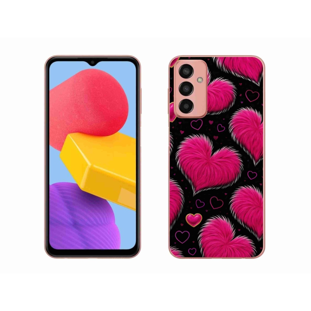 Gelový kryt mmCase na Samsung Galaxy M13 - hebká srdce