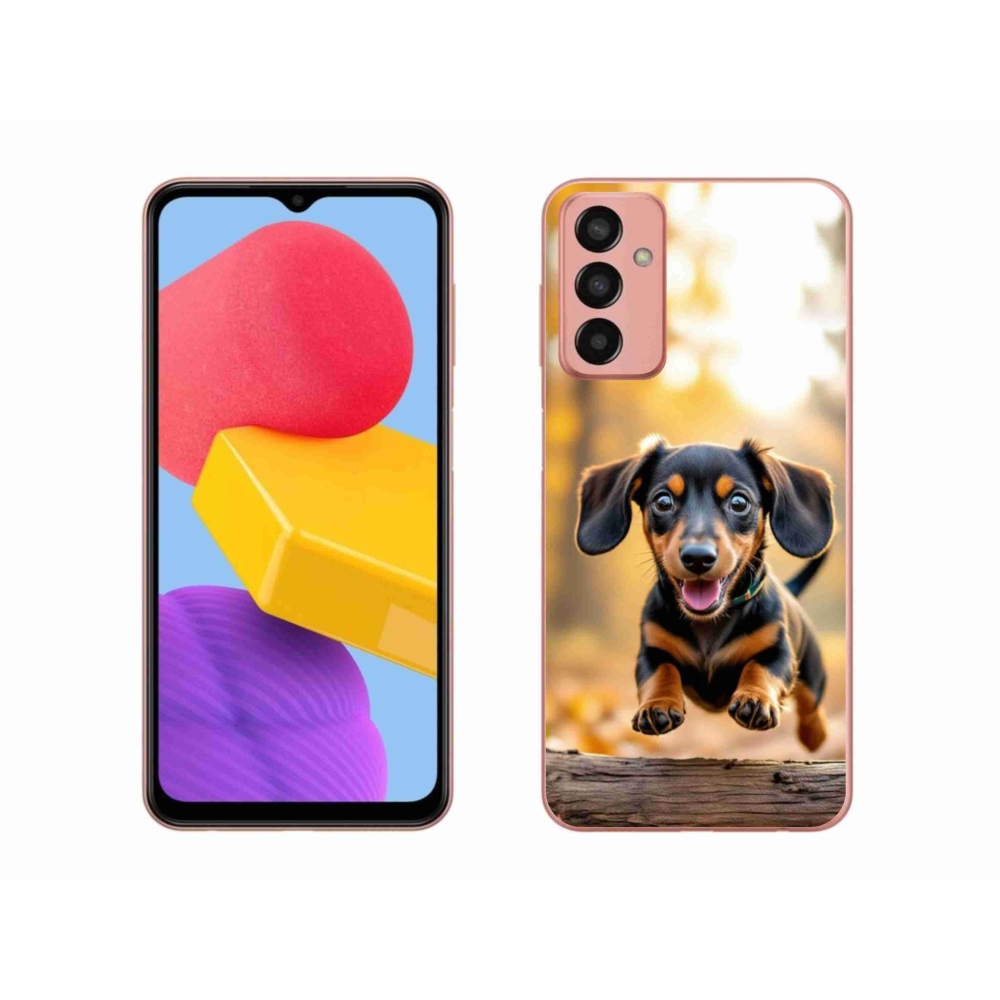 Gelový kryt mmCase na Samsung Galaxy M13 - jezevčík 2