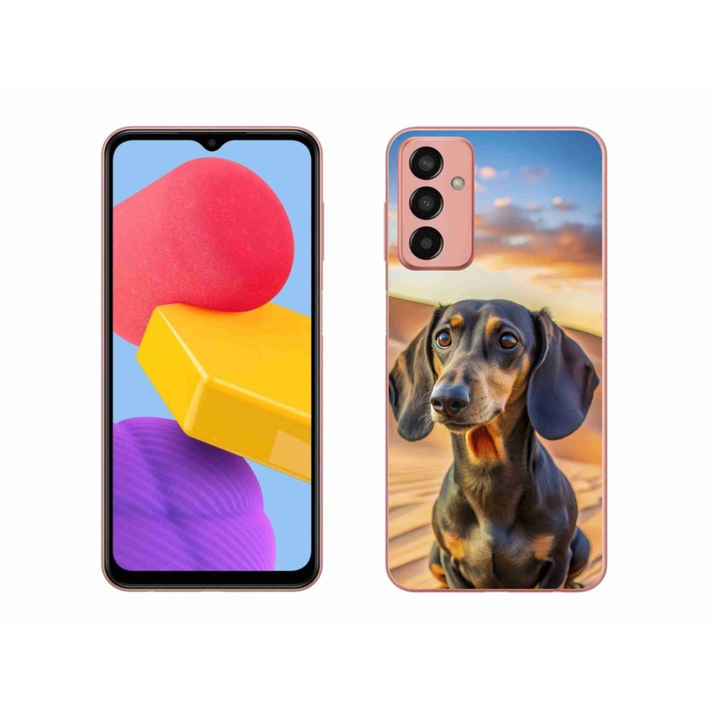 Gelový kryt mmCase na Samsung Galaxy M13 - jezevčík 3 