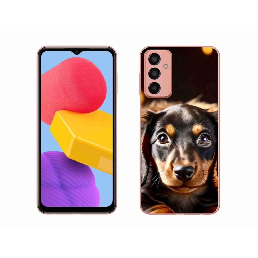 Gelový kryt mmCase na Samsung Galaxy M13 - jezevčík