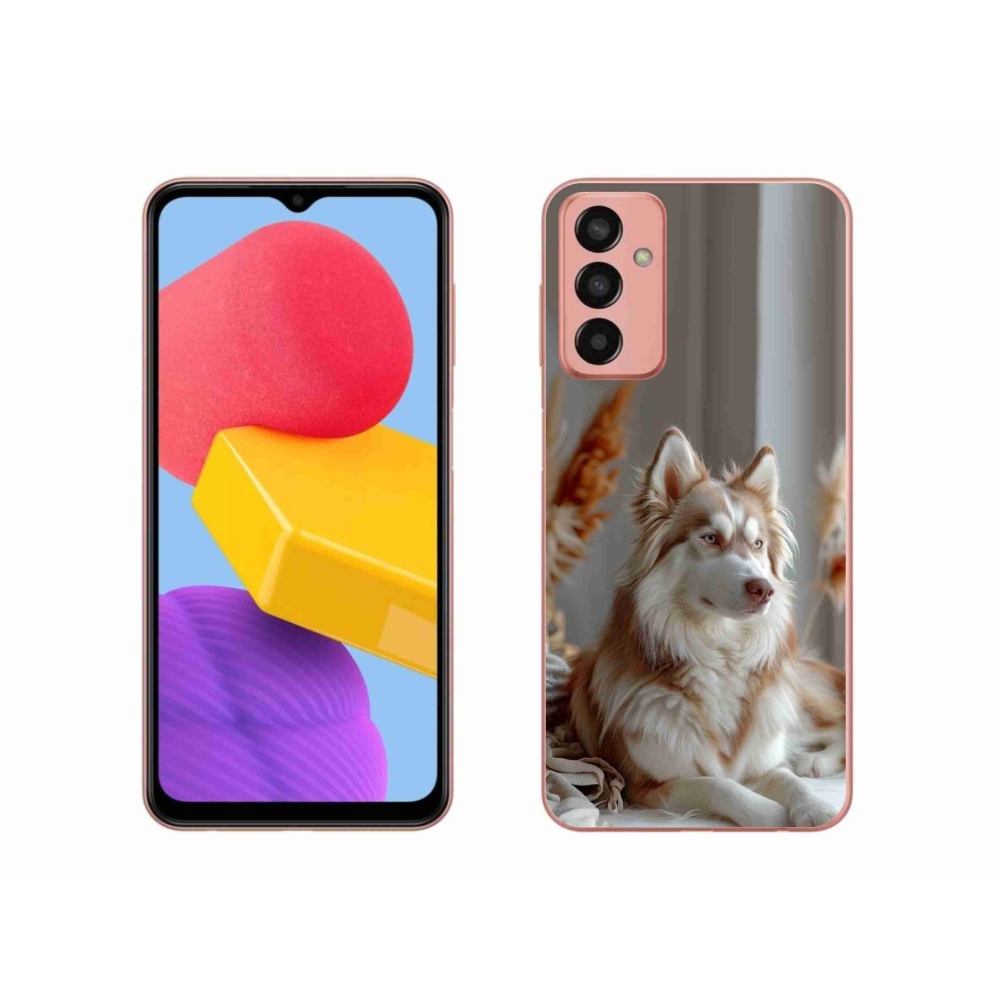 Gelový kryt mmCase na Samsung Galaxy M13 - klidný sibiřský husky
