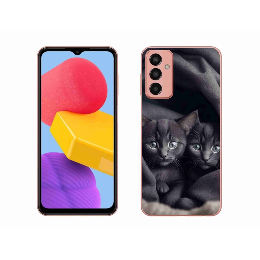 Gelový kryt mmCase na Samsung Galaxy M13 - kočičí duo