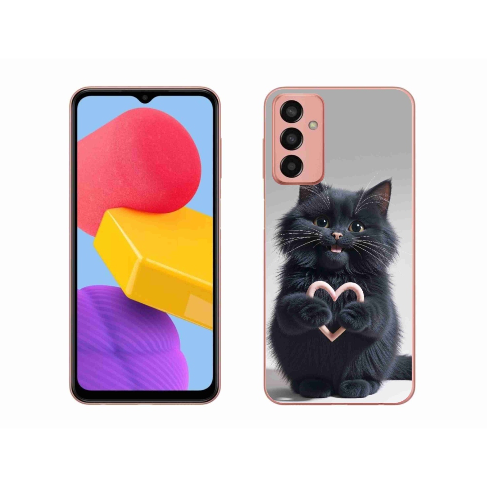 Gelový kryt mmCase na Samsung Galaxy M13 - kočičí láska 3