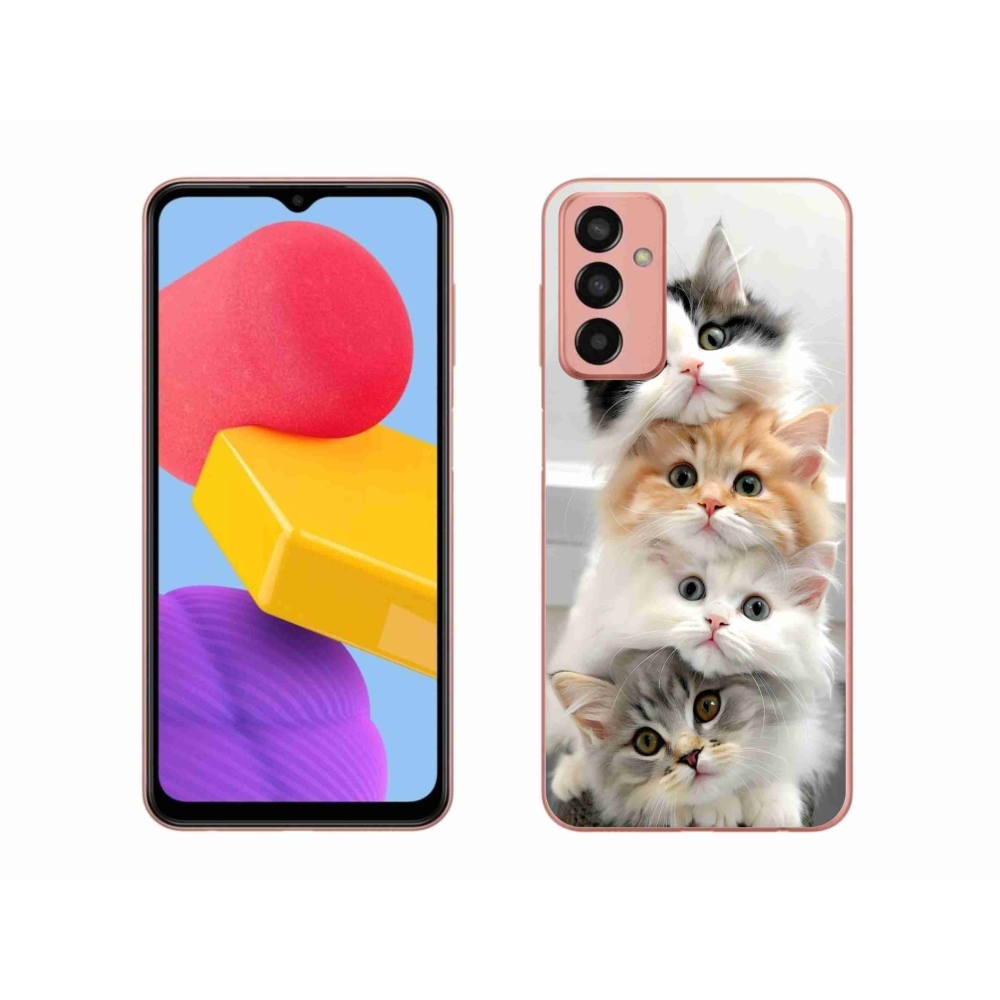 Gelový kryt mmCase na Samsung Galaxy M13 - kočičí parta