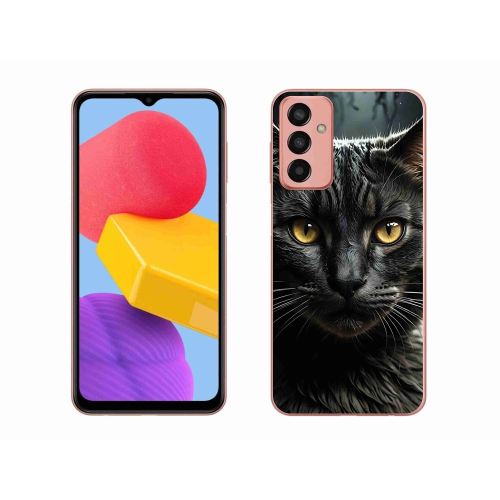 Gelový kryt mmCase na Samsung Galaxy M13 - kočičí pohled 3