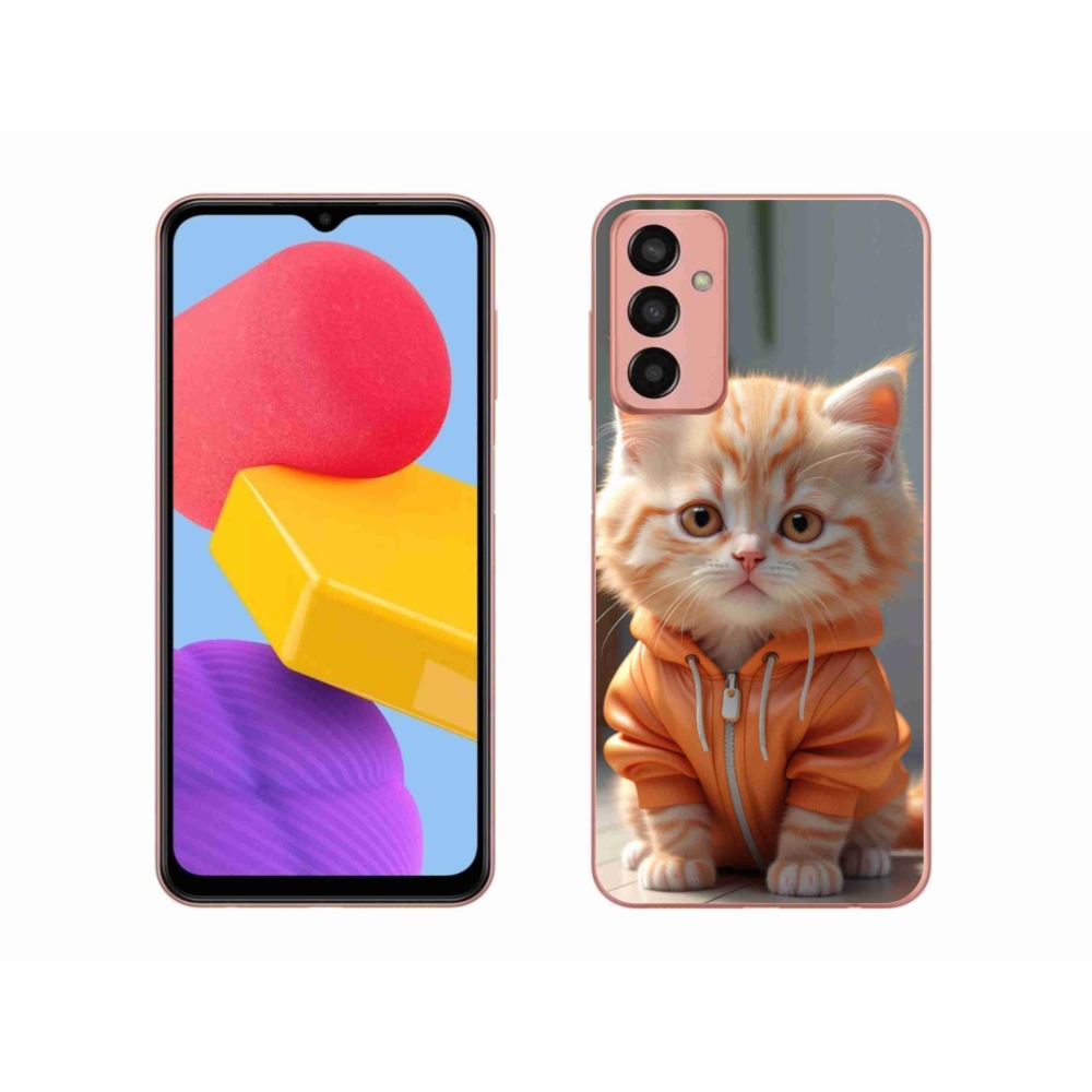 Gelový kryt mmCase na Samsung Galaxy M13 - kotě v mikině