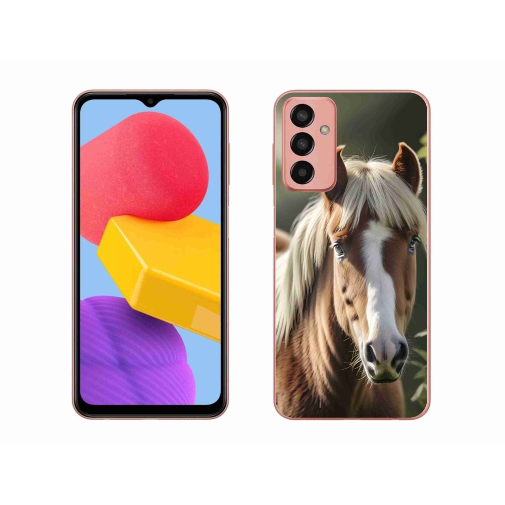 Gelový kryt mmCase na Samsung Galaxy M13 - kůň se světlou hřívou