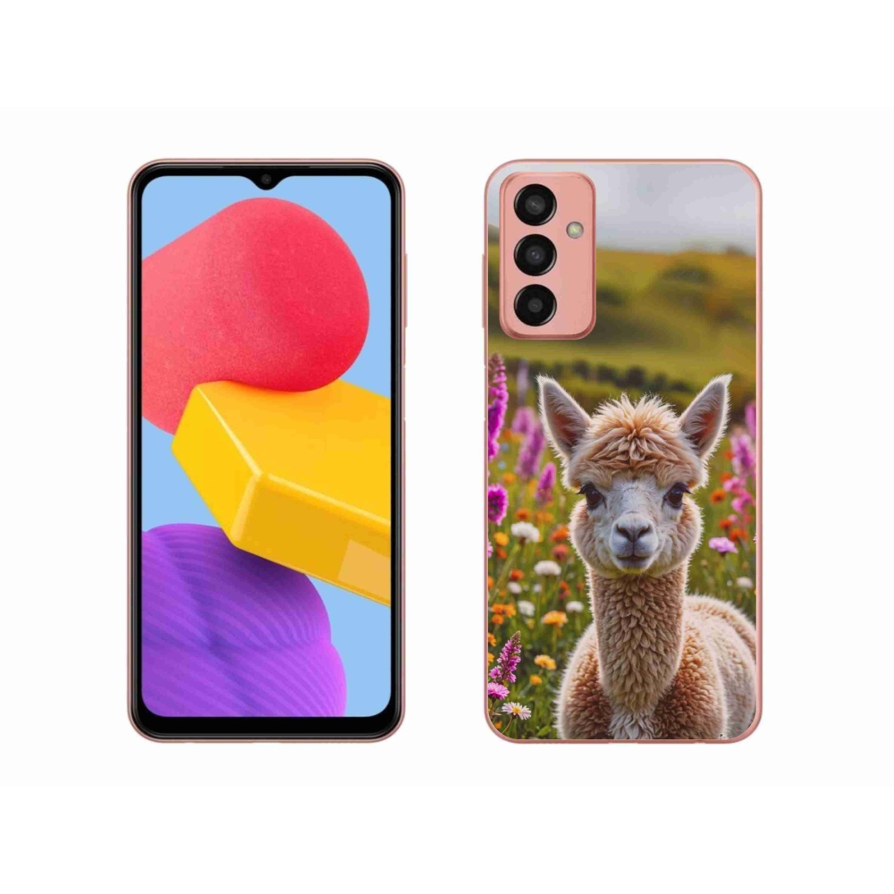 Gelový kryt mmCase na Samsung Galaxy M13 - lama na louce