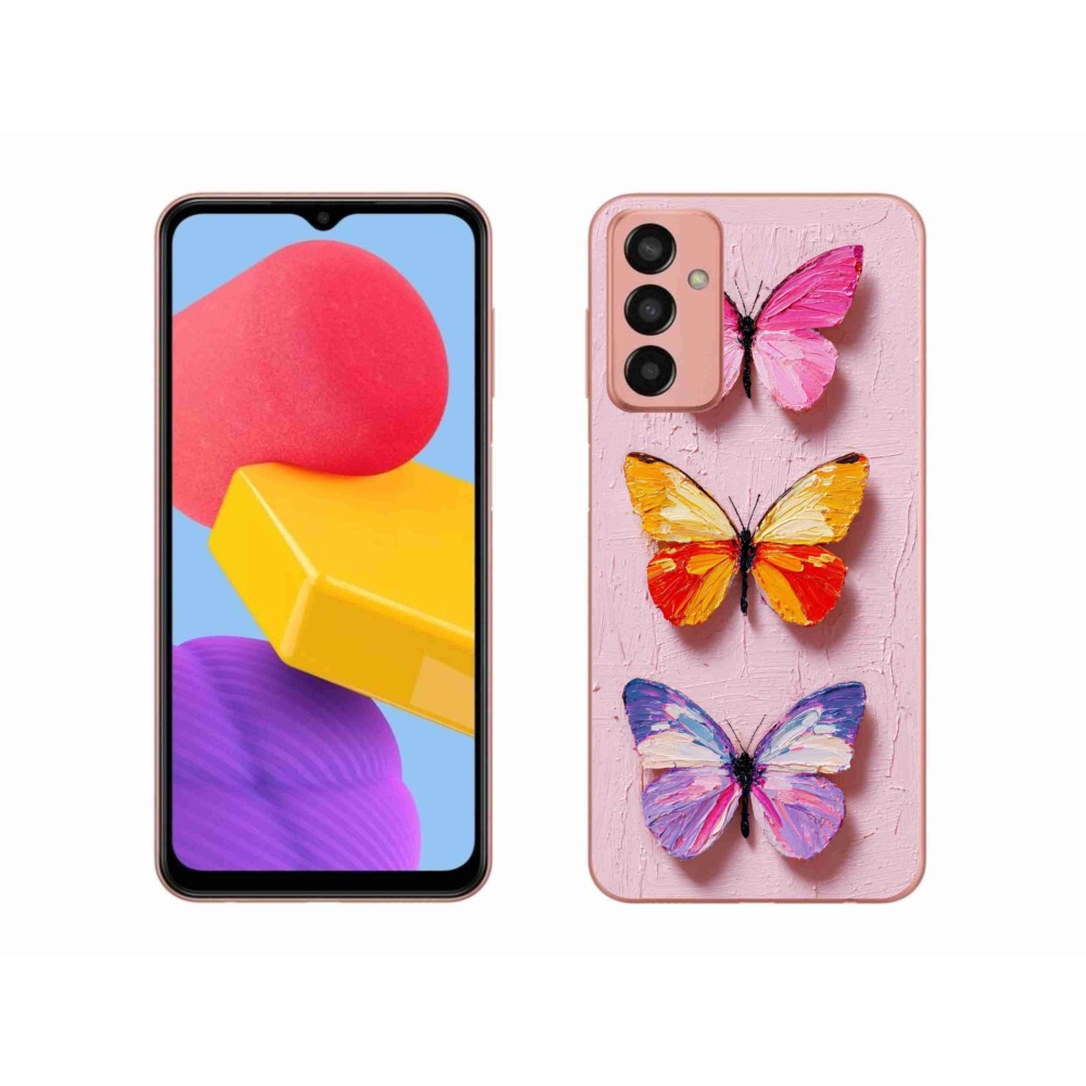 Gelový kryt mmCase na Samsung Galaxy M13 - motýlí trojice