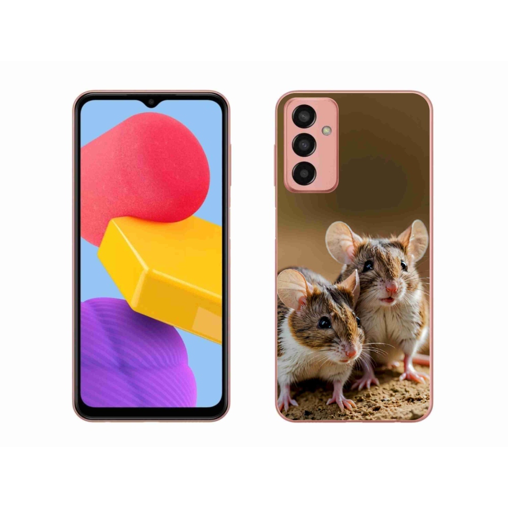 Gelový kryt mmCase na Samsung Galaxy M13 - myší duo