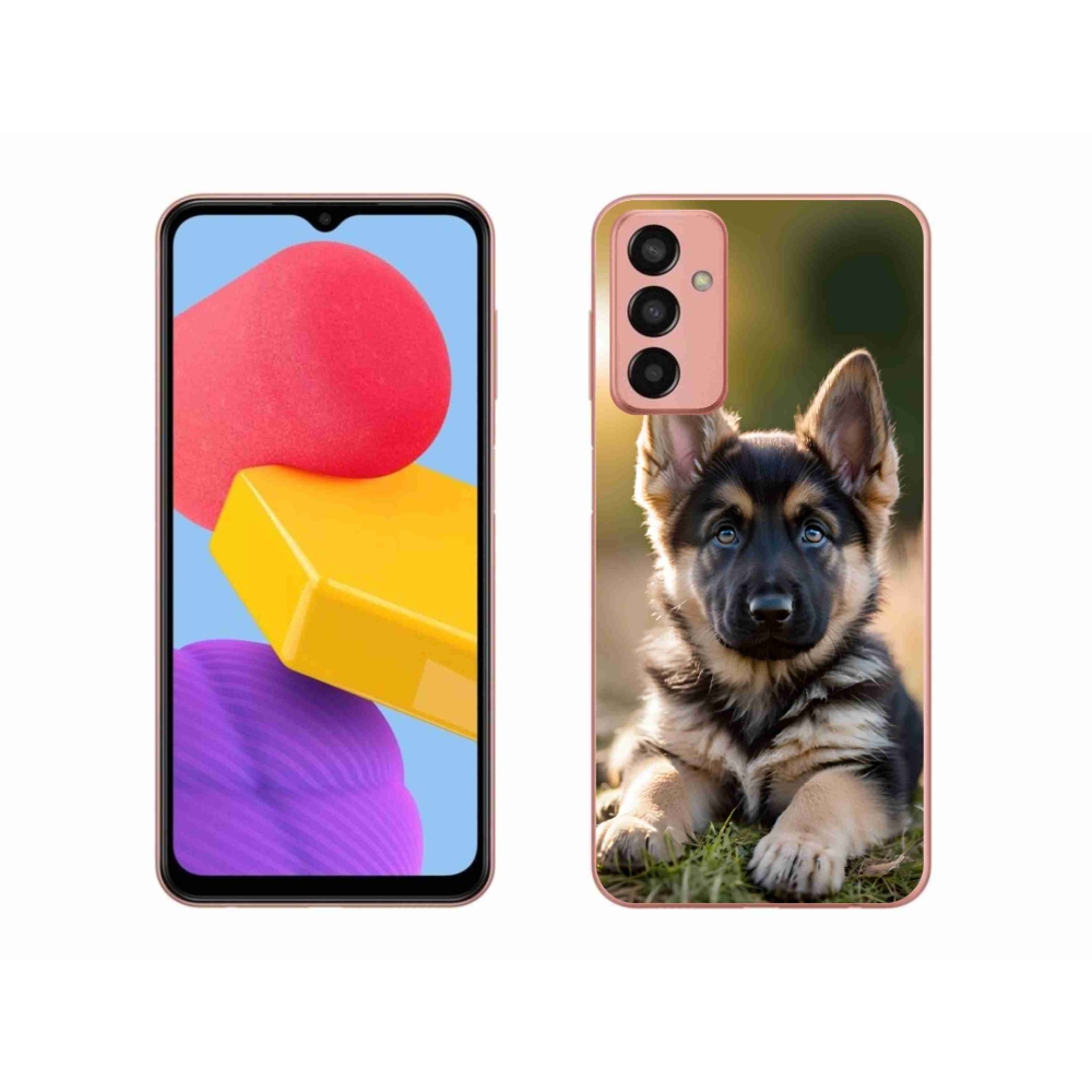 Gelový kryt mmCase na Samsung Galaxy M13 - německý ovčák v přírodě