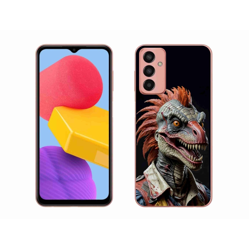 Gelový kryt mmCase na Samsung Galaxy M13 - punk dinosaurus