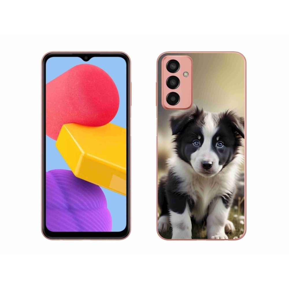 Gelový kryt mmCase na Samsung Galaxy M13 - roztomilá border kolie