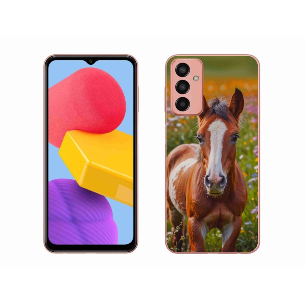 Gelový kryt mmCase na Samsung Galaxy M13 - roztomilé hříbě