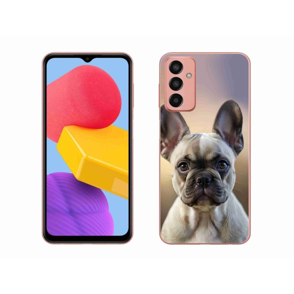 Gelový kryt mmCase na Samsung Galaxy M13 - roztomilý francouzský buldoček
