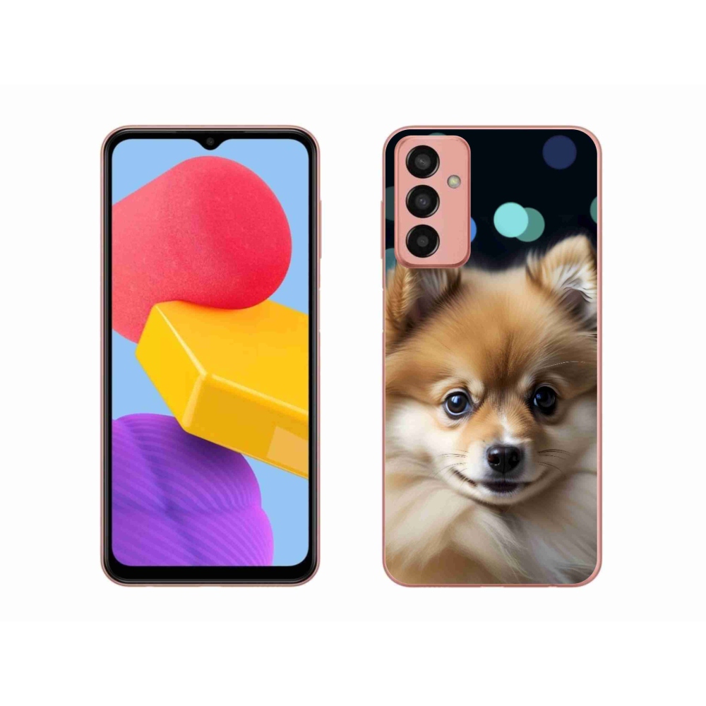 Gelový kryt mmCase na Samsung Galaxy M13 - roztomilý pomeranian