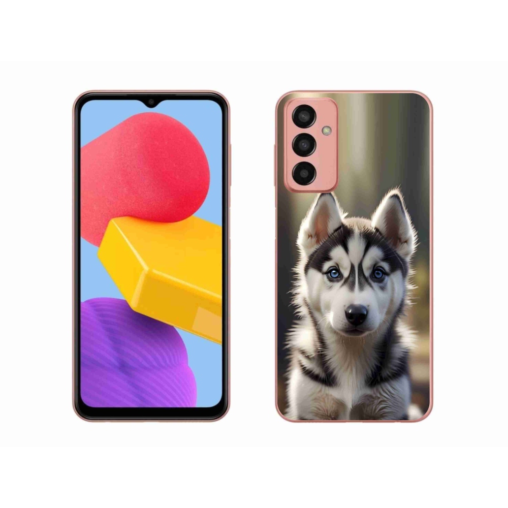 Gelový kryt mmCase na Samsung Galaxy M13 - roztomilý sibiřský husky