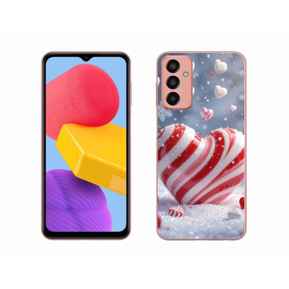 Gelový kryt mmCase na Samsung Galaxy M13 - sladké srdce