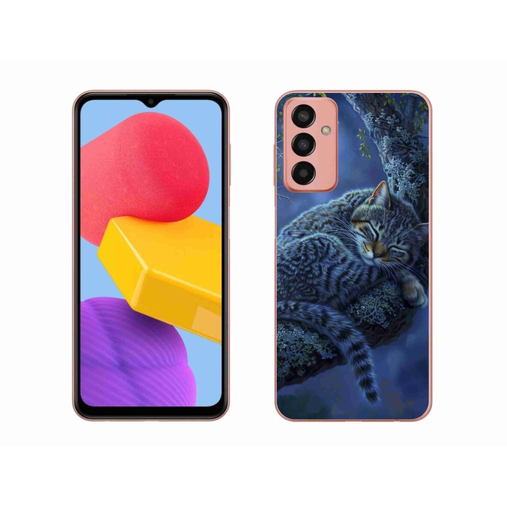 Gelový kryt mmCase na Samsung Galaxy M13 - spící kočka