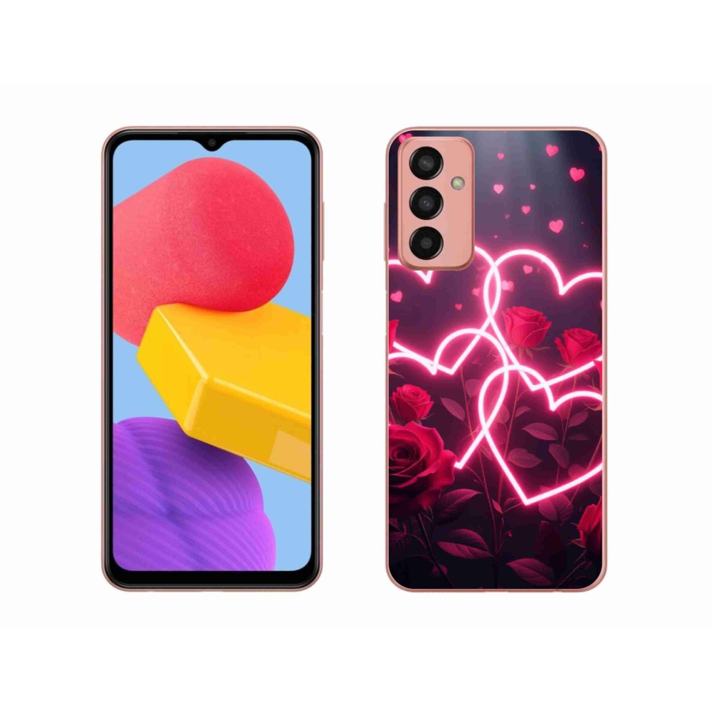 Gelový kryt mmCase na Samsung Galaxy M13 - srdce lásky