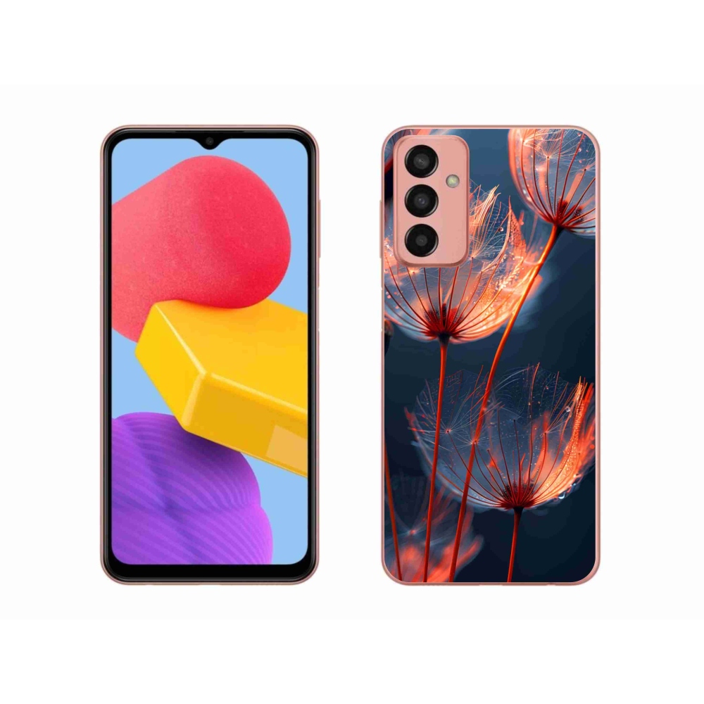 Gelový kryt mmCase na Samsung Galaxy M13 - světélkující chmýří