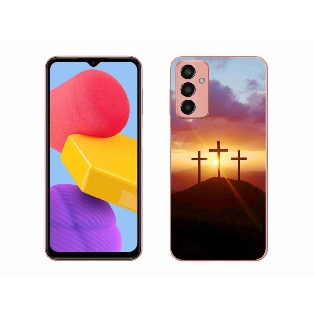 Gelový kryt mmCase na Samsung Galaxy M13 - tři kříže