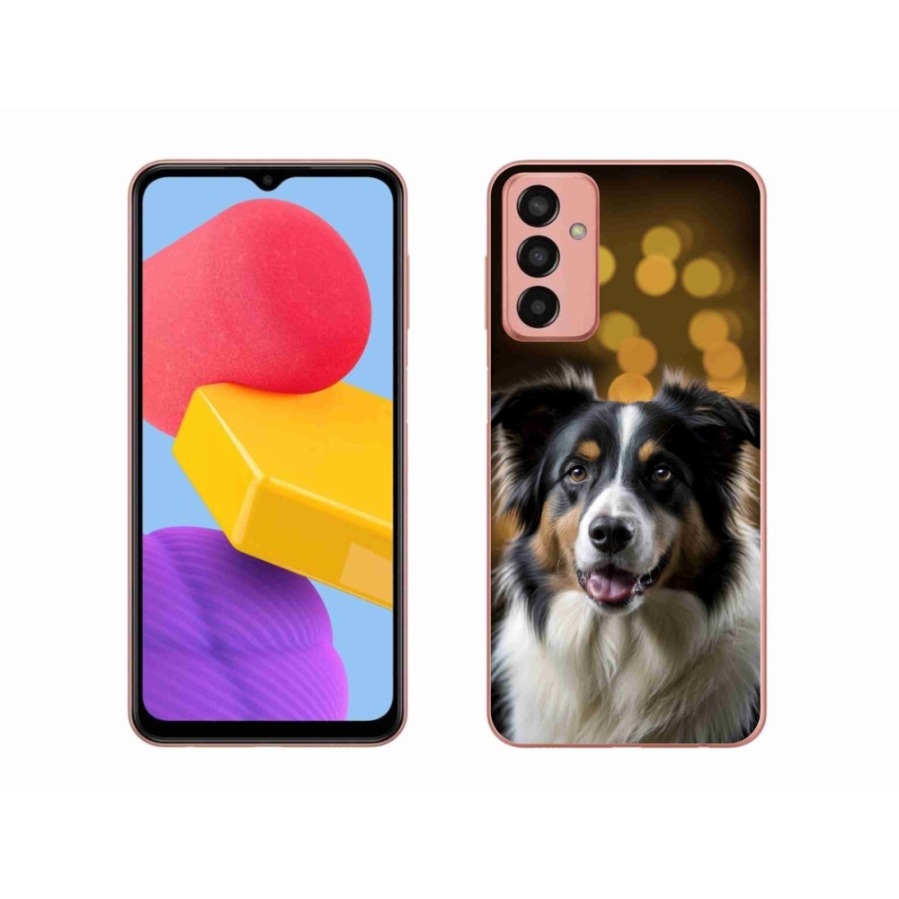 Gelový kryt mmCase na Samsung Galaxy M13 - usměvavý australský ovčák