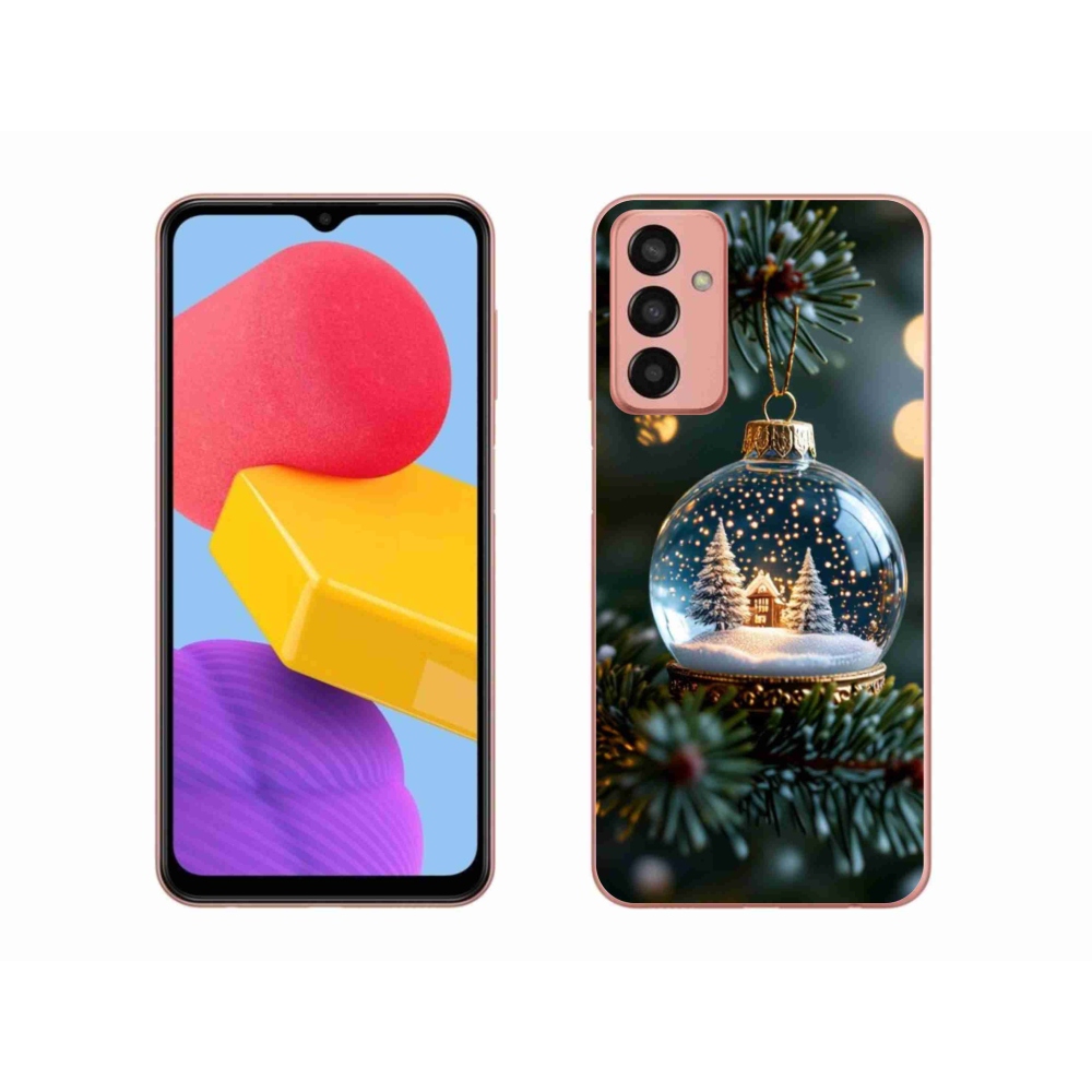 Gelový kryt mmCase na Samsung Galaxy M13 - vánoční koule 2