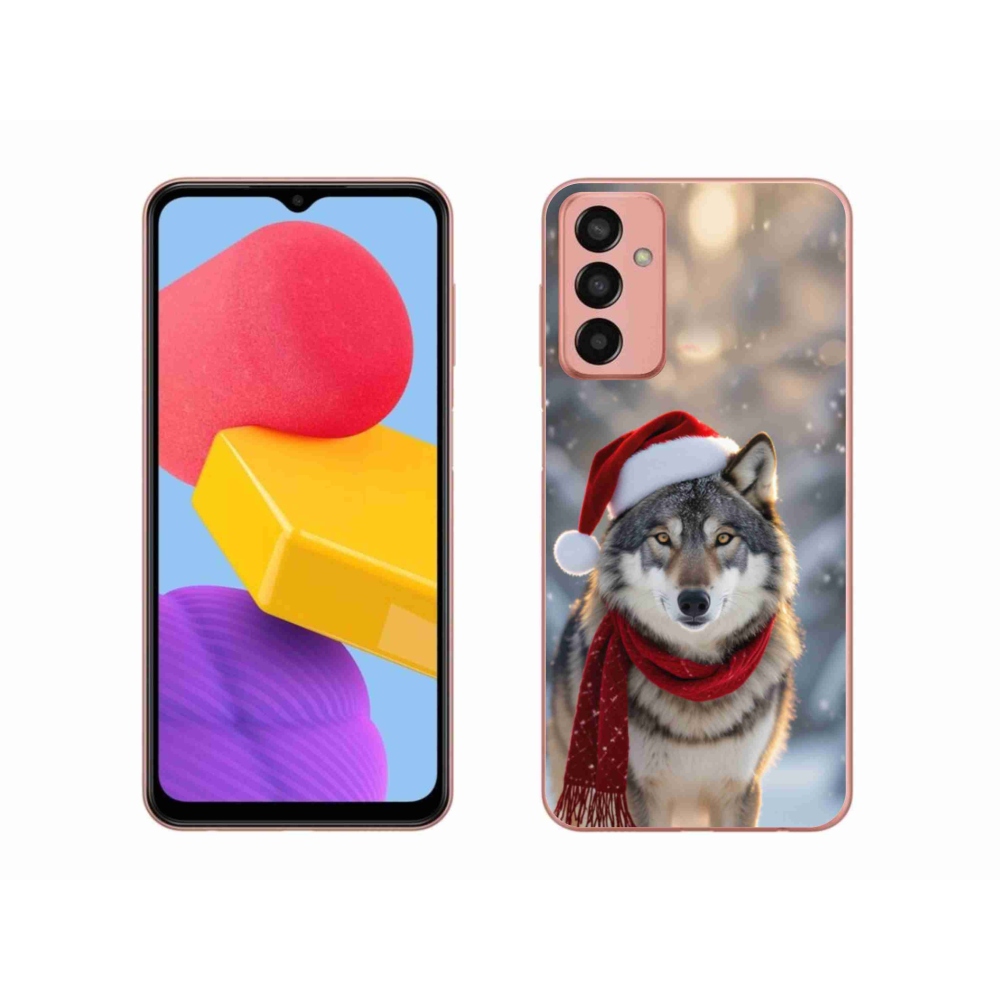 Gelový kryt mmCase na Samsung Galaxy M13 - vánoční vlk