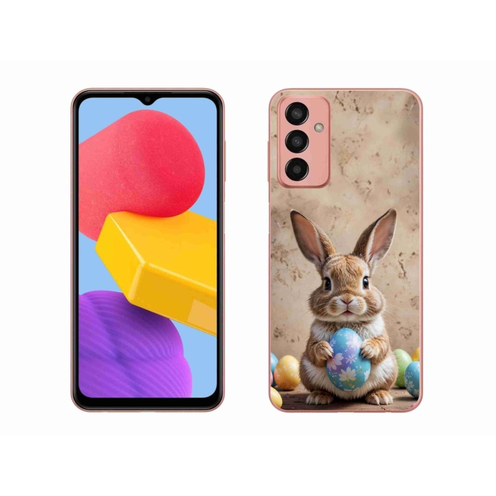 Gelový kryt mmCase na Samsung Galaxy M13 - velikonoční králíček