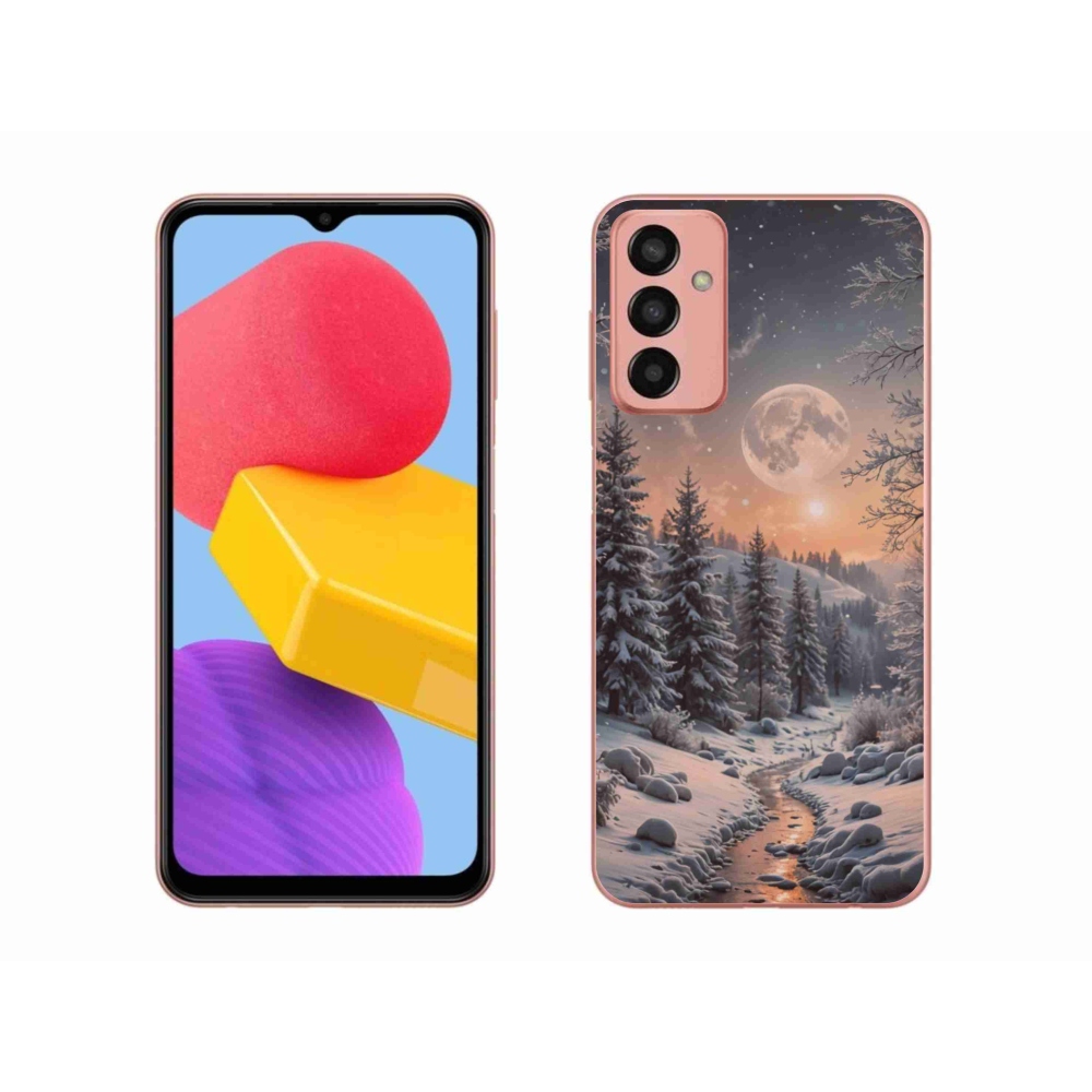 Gelový kryt mmCase na Samsung Galaxy M13 - zimní krajina 2