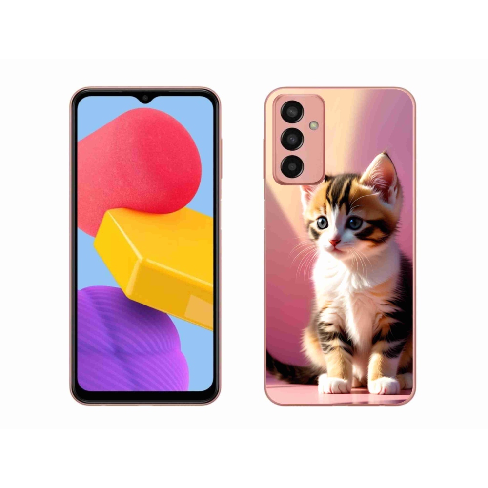 Gelový kryt mmCase na Samsung Galaxy M13 - zvědavé kotě 2