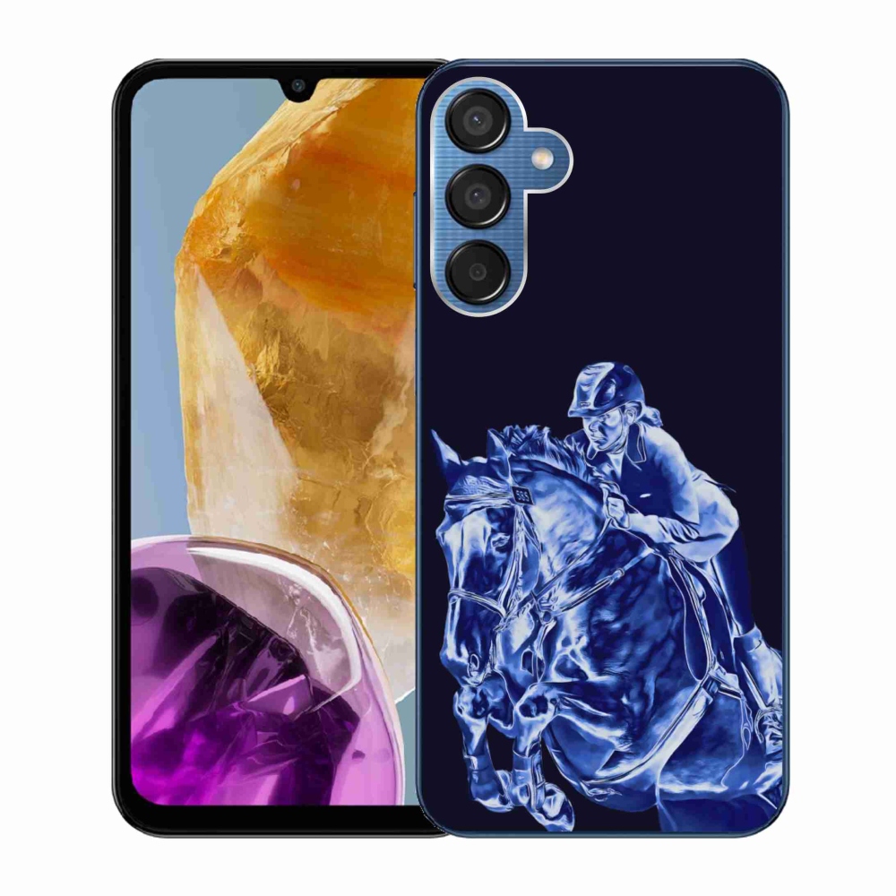 Gelový kryt mmCase na Samsung Galaxy M15 5G - dostihový kůň