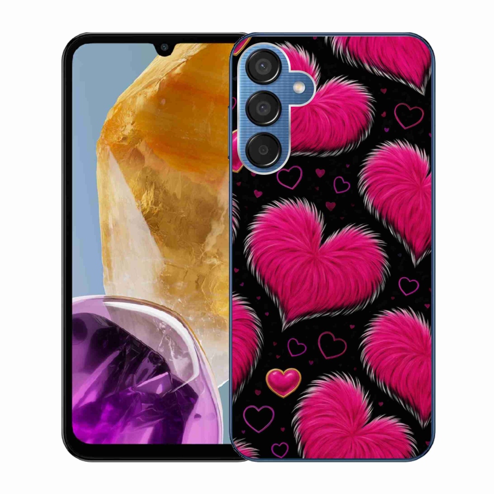 Gelový kryt mmCase na Samsung Galaxy M15 5G - hebká srdce